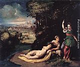 Dosso Dossi Diana and Calisto painting